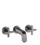 AXOR-HG-AXOR-Citterio-3-Loch-Waschtischarmatur-Unterputz-fuer-Wandmontage-mit-Auslauf-162-mm-Kreuzgriffen-und-Rosetten-Polished-Black-Chrome-39313330 gallery number 1